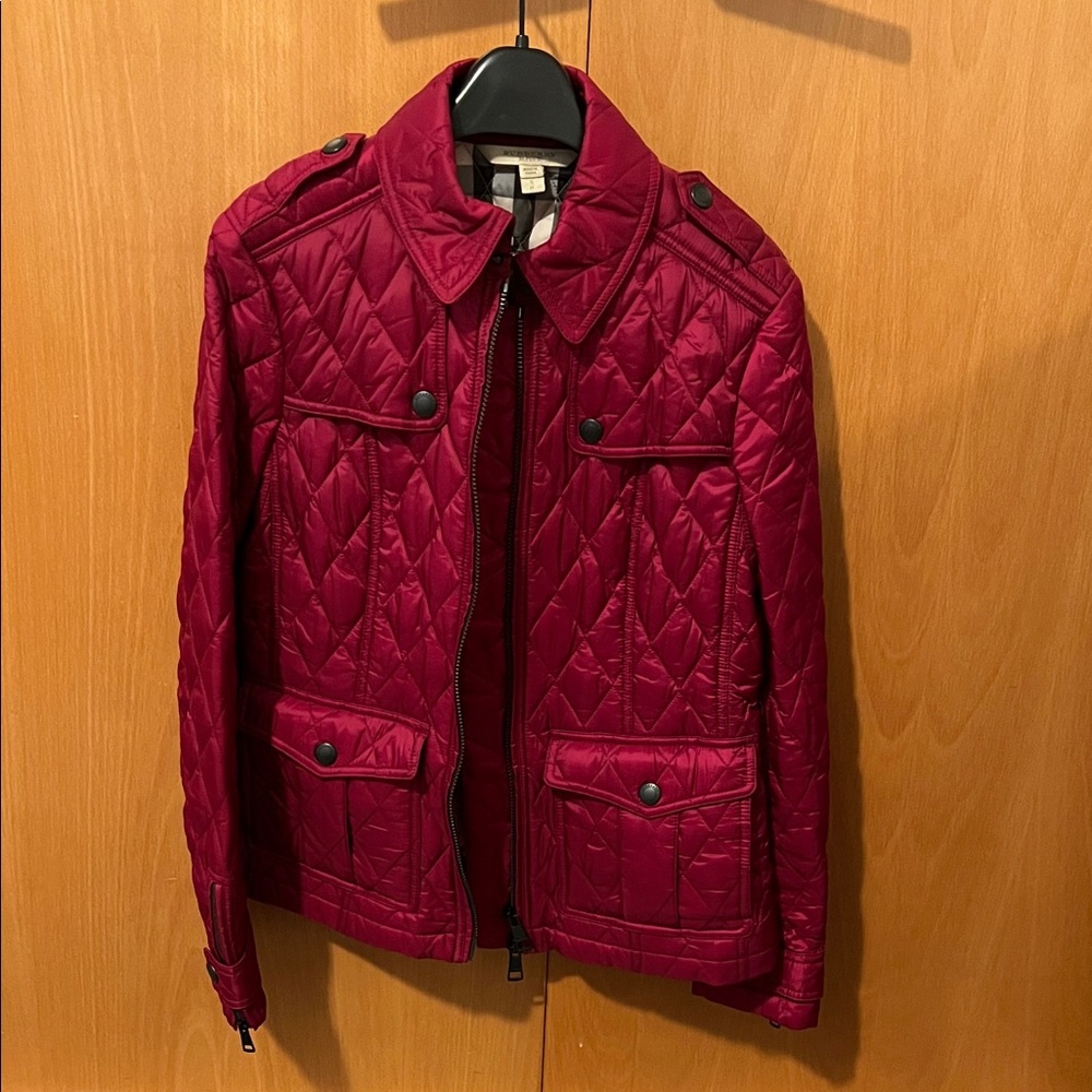 Burberry Quilted Red Jacket